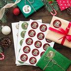 Personalized Christmas Stickers - Custom Name Waterproof Christmas Gift Tags for Gift Box Xmas Holiday Decorations Party Favors - 30 Stickers (Elk)
