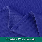 Biscaynebay Textured Fabric Round Tablecloths 90", Royal Blue Water Resistant Table Cloths Circle Folding Table Covers Linen for Dining, Kitchen, Wedding, Parties etc. Machine Washable
