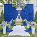 30ftx12ft Wrinkle Free Royal Blue Backdrop Curtain, 6 Panels 12FT Height Royal Blue Wedding Backdrop Drapes, Silky Polyester Back Drop Cloth for Birthday Photography Background Party Backdrop Draping