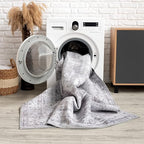 Bloom Rugs Washable Non-Slip 8' x 10' Rug - Brown/Beige/Charcoal Traditional Area Rug for Living Room, Bedroom, Dining Room, and Kitchen - Exact Size: 8' x 10'