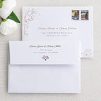 PONATIA 50 PCS 5x7 Envelopes, Self- Adhesive White A7 Envelopes for Weddings, Invitation Cards, Photos, Postcards, Greeting Cards Mailing, Baby Shower, Graduation, Christmas Gift Cards