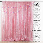 ShiDianYi 4FTX6FT-Fuchsia Pink-Sequin Photo Backdrop, Wedding Photo Booth,Photography Background (Fuchsia Pink)