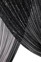Black Backdrop for Halloween Decorations: Sequin Photo Curtains 10ft x 10ft Glitter Fabric for Wedding Party Baby Shower