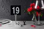New Star Foodservice 23428 Triton Harp Clip Style, Place Card/Table Number Holder, 1.5 Inch, Silver, Set of 12, 23411