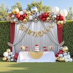 gogoparti 20X10 FT Silver Backdrop Curtain for Parties, Glitter Photo Backdrop Drapes, 4 Panels of 5x10 FT Wrinkle-Free Sequin Curtain Drapes for Wedding, Birthday, Christmas Photography