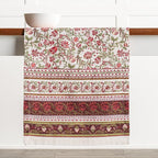 Maison d' Hermine Table Runner 100% Cotton Single Layer Table Runners 72 inches Long Decorative for Home Kitchen Dining Party Baby Shower Wedding Bridal Shower (Reveillon Au Jardin, 14.50" x 72")