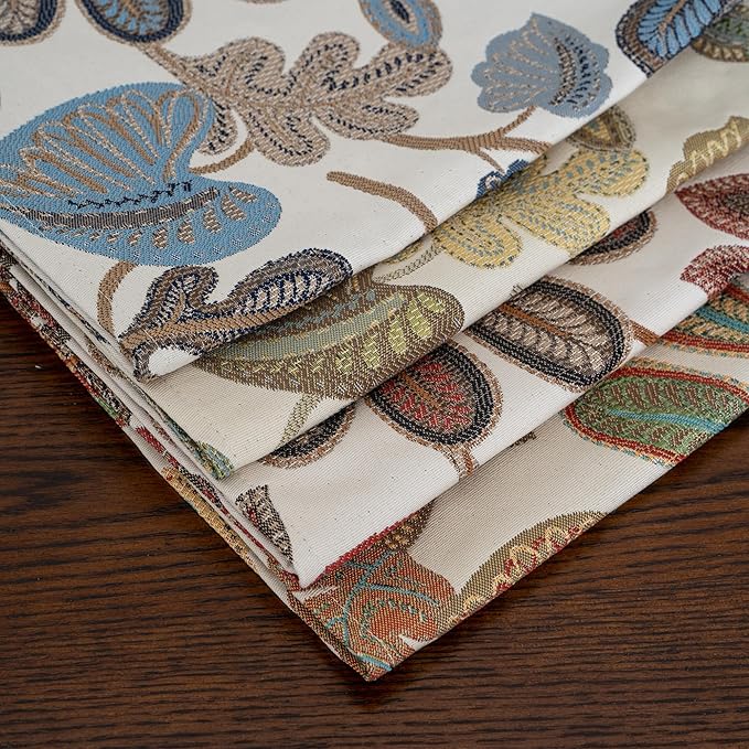 Mika Home Tropical Leaf Table Runner for Home Decor 13X72 Inches Green Brown Dining Table Decoration for Home