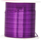 Mandala Crafts 22 Gauge Anodized Aluminum Craft Wire for Jewelry Making - 450 FT Colored Flexible Silver Copper Gold True Blue Purple Pink Wire - Bendable for Bonsai Armature Crafting Sculpting