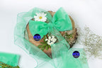 MDS Pack of 100 PCS Organza Chair Sashes Wider Dining Chair Bows Ribbon Tie Back for Wedding Party Birthday Bridal Shower Reception Event Banquet Home Chair Cover Decoration - Mint