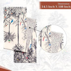 Maison d' Hermine Table Runner 100% Cotton Double Layer Table Runners 108 inches Long for Thanksgiving Christmas Decorations Home Kitchen Dining Party Wedding (Amazonia, 14.5" x 108")