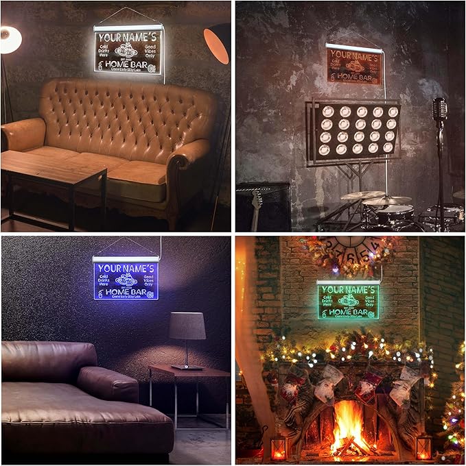 ADVPRO Personalized Your Name Custom Home Bar Beer Established Year Single Color LED Neon Sign 24 x 16 Inches st4s64-p11-tm-p