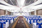6 Panels White Ceiling Drapes for Wedding, 5ftx40ft Ceiling Drapes Cheesecloth Sheer Fabric Curtain Wedding Arch Draping Fabric Romantic Ceiling Decorations for Wedding Party Ceremony Stage