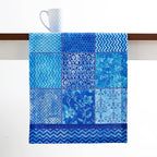 Maison d' Hermine Table Runner 100% Cotton Single Layer Table Runners 108 inches Long Decorative for Home Kitchen Dining Party Wedding Bridal Shower Spring Summer (Indigo Love, 14.50" x 108")