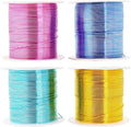 Mandala Crafts 22 Gauge Anodized Aluminum Craft Wire for Jewelry Making - 400 FT Colored Flexible Pastel Wire - Bendable for Bonsai Armature Crafting Sculpting