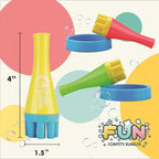 Uncle Bubble Blower for Kids and Toddlers 3, Uncle Bubble Mini Bubble Blower 3 Colors Family Set| Blow Thousands of Bubbles a Time