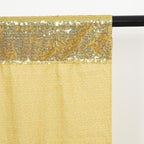 Poise3EHome 7Ft x 7Ft Gold Sequin Backdrop, Glitter Thick Satin Sequin Background Drapes Sequence Xmas Thanksgiving Backdrop for Wedding Party Holiday Festival Decor