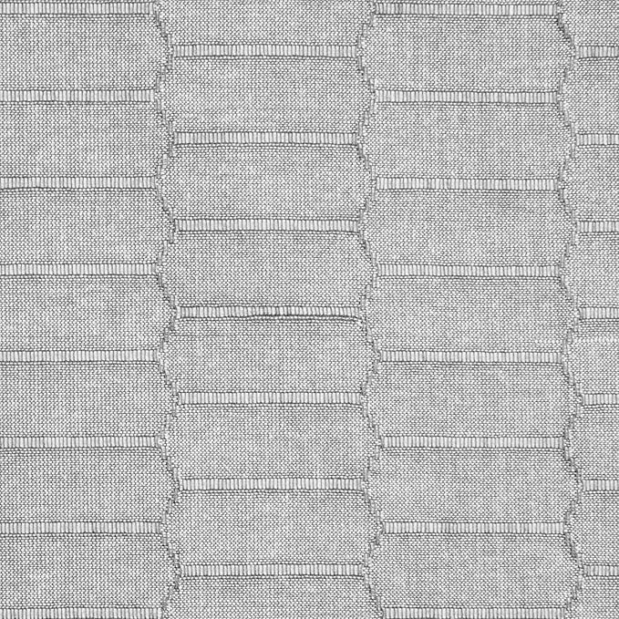 Martha Stewart Honeycomb Modern Farmhouse Reversible Table Runner, Charcoal Grey, 15"x72"