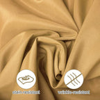 Ascoza 2pack 60x120 Inch Gold Rectangular Tablecloth 6 Feet Table Cloth in Polyester Fabric for Wedding/Banquet/Restaurant/Parties