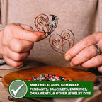 Mandala Crafts 20 Gauge Anodized Aluminum Craft Wire for Jewelry Making - 100 FT Colored Flexible Gray Wire - Bendable for Bonsai Armature Crafting Sculpting