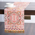 Maison d' Hermine Table Runner 100% Cotton Double Layer Table Runners 72 inches Long for Thanksgiving Christmas Decorations Home Kitchen Dining Party Wedding (Damask, 14.5" x 72")