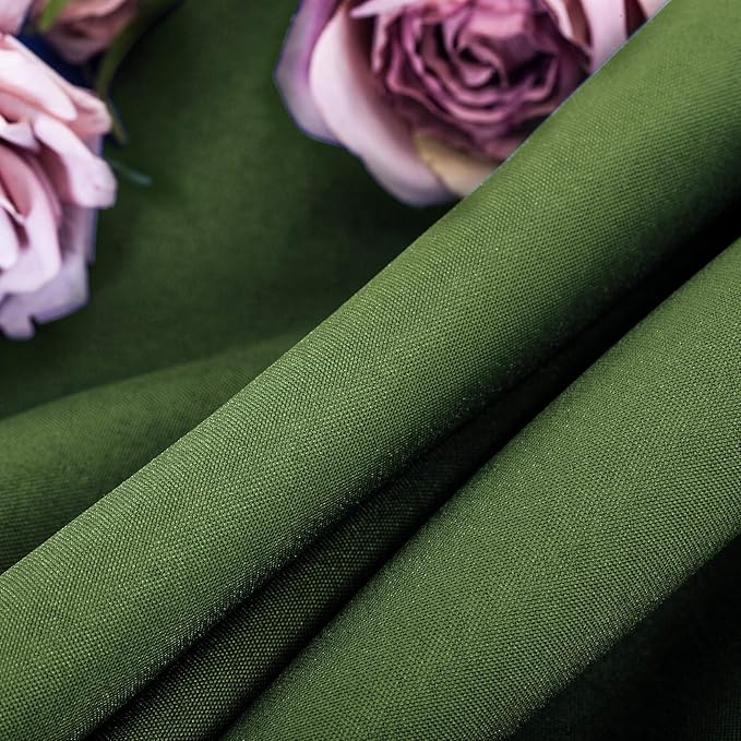 Ascoza 2pack 90x132 Inch Willow Rectangular Tablecloth 8 Feet Table Cloth in Polyester Fabric for Wedding/Banquet/Restaurant/Parties