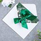 20 PCS 5.12x7.2 Butterfly Personalized Quinceanera Invitation, Customized XV Anos Laser Cut Invitation Cards with Envelopes (Emerald Green Personalized)