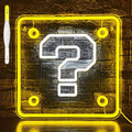 Question Block Neon Sign,Question Square Led Mario Neon Light USB Powered Led Night Lights for Game Room Wall Decor,Man Cave,Teen Boy Room Decor,Gamer Gifts for Boys, Kids