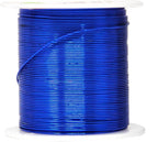Mandala Crafts 22 Gauge Anodized Aluminum Craft Wire for Jewelry Making - 450 FT Colored Flexible Silver Copper True Blue Black Red Kelly Green Wire - Bendable for Bonsai Armature Crafting Sculpting