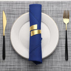 Gold Napkin Rings Set of 10, Metal Material (Gold, Normal)