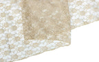 MDS Pack of 12 Wedding 12 x 108 inches Satin Table Runner for Wedding, Decorations for Birthday Parties, Banquets, Graduations, Engagements, Runners fit Rectangle, Round Table- Champagne Gold
