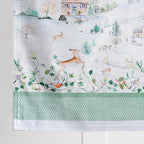 Maison d' Hermine Table Runner 100% Cotton Double Layer Table Runners 108 inches Long for Thanksgiving Christmas Decorations Home Kitchen Dining Party Wedding (Snowy World, 14.5" x 108")
