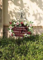 PONATIA 5FT Burgundy Artificial Flowers Garland, Dusty Rose Flowers Garland for Wedding Ceremony Garlands Backdrop Arch Flowers, Table Christmas Decorations (Burgundy & Ivory)