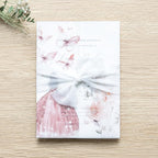 PONATIA 50 PCS Vellum Jackets for 5x7 Invitations - 135GSM Pink Girl Vellum Jacket Sleeves - Butterfly Quinceanera Invitations Wraps for XV Anos