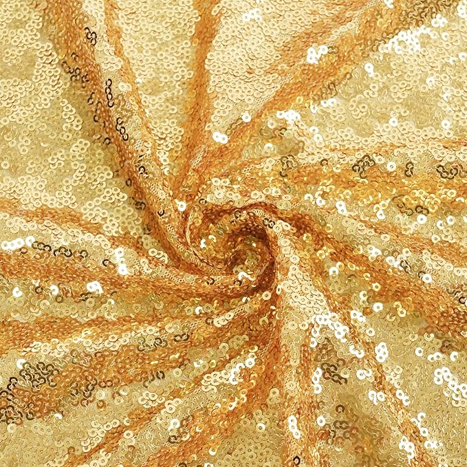 Eternal Beauty Gold Sequin Backdrop, 20x10 Ft Glitter Background Curtains for Shimmer Photography Party Wedding Birthday Back Drop Decor
