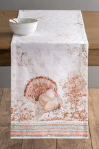 Maison d' Hermine Table Runner 100% Cotton Single Layer Table Runners 72 inches Long for Thanksgiving Christmas Decorations Home Kitchen Dining Party Wedding (Giving Thanks, 14.5" x 72")