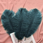 Ballinger Teal Ostrich Feathers Bulk - 24Pcs 12-14inch Feathers for Party Centerpieces,DIY Crafts and Home Decor