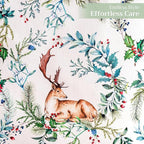 Maison d' Hermine Table Runner 100% Cotton Double Layer Table Runners 108 inches Long for Thanksgiving Christmas Decorations Home Kitchen Dining Party Wedding (Holly Time, 14.5" x 108")