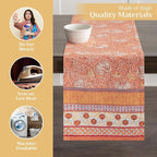 Maison d' Hermine Table Runner 100% Cotton Single Layer Table Runners 108 inches Long for Thanksgiving Christmas Decorations Home Kitchen Dining Party Wedding (Harvest Festival, 14.5" x 108")