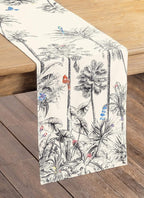 Maison d' Hermine Table Runner 100% Cotton Single Layer Table Runners 90 inches Long for Thanksgiving Christmas Decorations Home Kitchen Dining Party Wedding (Amazonia, 14.5" x 90")