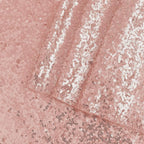 OQSQ Rosegold Sequin Tablecloth 50x80 inch, Glitter Drape Table Cloth, Sparkle Sequence Table Overlays for Thanksgiving Day Wedding Birthday Party Baby Bridal Shower