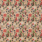 RUSPEPA Kraft Christmas Wrapping Paper Roll, Mini Roll, Watercolor Bird and Botanical Design with Flowers & Pinecones, Kraft Gift Wrap for Women, Friends, Holiday, Winter Party, 17 Inches x 16.4 Feet
