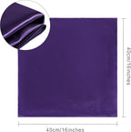 36 Pack Square Satin Dinner Napkins, 16x16 Inches Silky Soft Smooth Table Cloth Napkins for Restaurant Weddings Banquet Party Decoration, Purple
