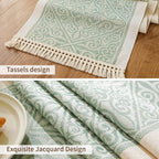 Table Runners 72 Inches Long Waterproof Boho Table Runner with Tassel Fringe,Table Runner for Party Coffee Table