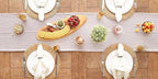 DII Woven Basic Tabletop Collection Chevron Table Runner, 15x72, Pale Mauve