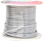 Mandala Crafts 14 Gauge Anodized Aluminum Craft Wire for Jewelry Making – 330 FT Colored Flexible Silver Copper Tone Wire - Bendable for Bonsai Armature Crafting Sculpting