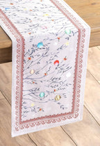Maison d' Hermine Table Runner 100% Cotton Double Layer Table Runners 108 inches Long for Thanksgiving Christmas Decorations Home Kitchen Dining Party Wedding (Fairy Christmas, 14.5" x 108")