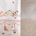 Maison d' Hermine Table Runner 100% Cotton Single Layer Table Runners 108 inches Long Decorative for Home Kitchen Dining Party Wedding Bridal Shower Spring Summer (Ibiza - Beige, 14.50" x 108")