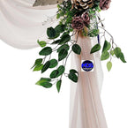 MDS Halloween Chiffon Draping Fabric - 2 Panel, 30" Wide x 20ft Long - Sheer Spooky Arbor & Canopy Drapery for Haunted House Backdrops, Party Ceilings, DIY Costumes & Themed Events - Nude