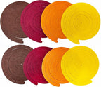 36 Pcs Fall Hanging Swirl Decorations Brown Burgundy Orange Yellow Felt Swirl Streamer Spiral Ceiling Decorations Garland for Autumn Thanksgiving Harvest Birthday Wedding Bridal Shower Party Supplies