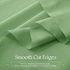 VACVELT Wedding Arch Draping Fabric Sage Green Chiffon, 1 Panel Sheer Drapes 30 Inch x 20ft Chiffon Backdrop Curtain Decor, Outdoor Sheer Drapery for Ceremony Party Ceiling